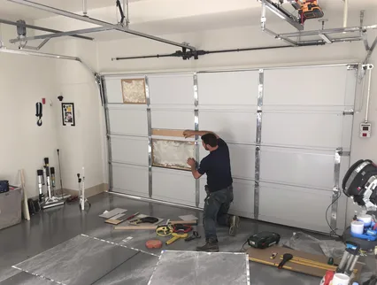 Garage Door Panel Repair in La Verne
