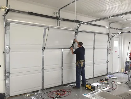 Garage Door Section Replacement in La Verne