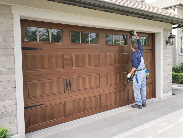 Custom garage door showcase by La Verne Garage Door Repair in La Verne