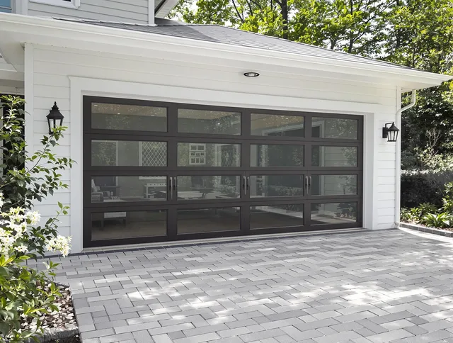 La Verne Garage Door Repair design specialist presenting custom garage door options to La Verne homeowner