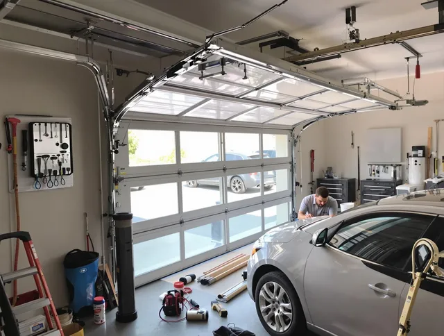 Garage door noise reduction service by La Verne Garage Door Repair in La Verne