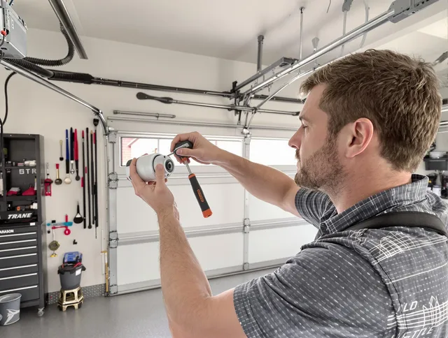 Garage door opener repair service by La Verne Garage Door Repair in La Verne