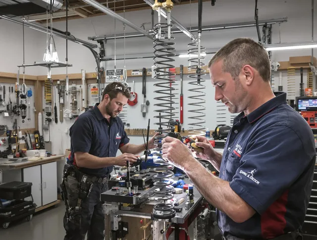 Garage door spring repair service by La Verne Garage Door Repair in La Verne